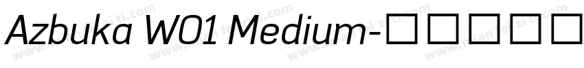 Azbuka W01 Medium字体转换